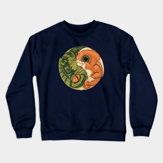 Gremlin Mogwai yin yang Crewneck Sweatshirt by majanation